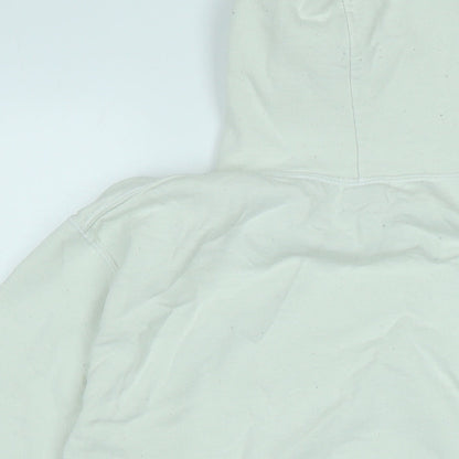 Mens UK Size S Gilden Ivory Pullover Hoodie