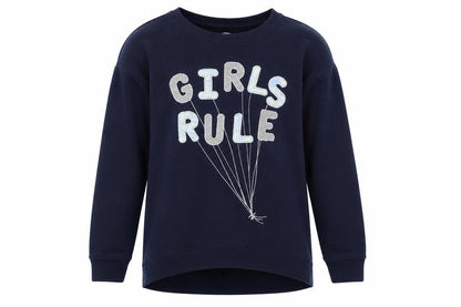 Gap Girls Blue Polyester Pullover Sweatshirt Size 2XL - Logo