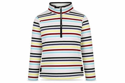 joul Womens Multicoloured Striped Polyester Pullover Sweatshirt Size 12 - Logo
