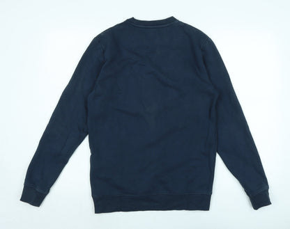 ONLY & SONS Womens Blue Polyester Pullover Sweatshirt Size XS - Logo