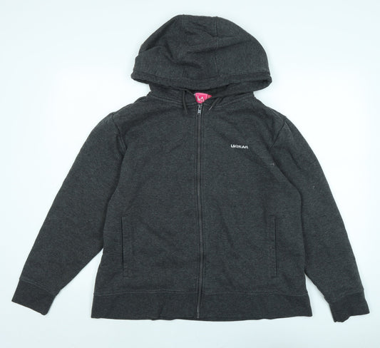 LA Gear Womens Grey Jacket Size 18 Zip - Logo