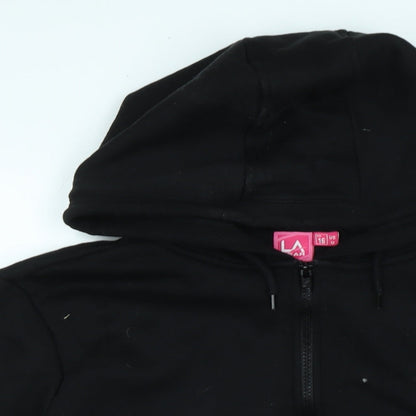 LA Gear Womens Black Jacket Size 16 Zip - Logo