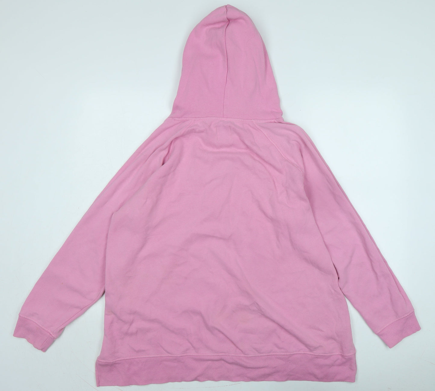Only Womens Pink Cotton Pullover Hoodie Size XL - Logo