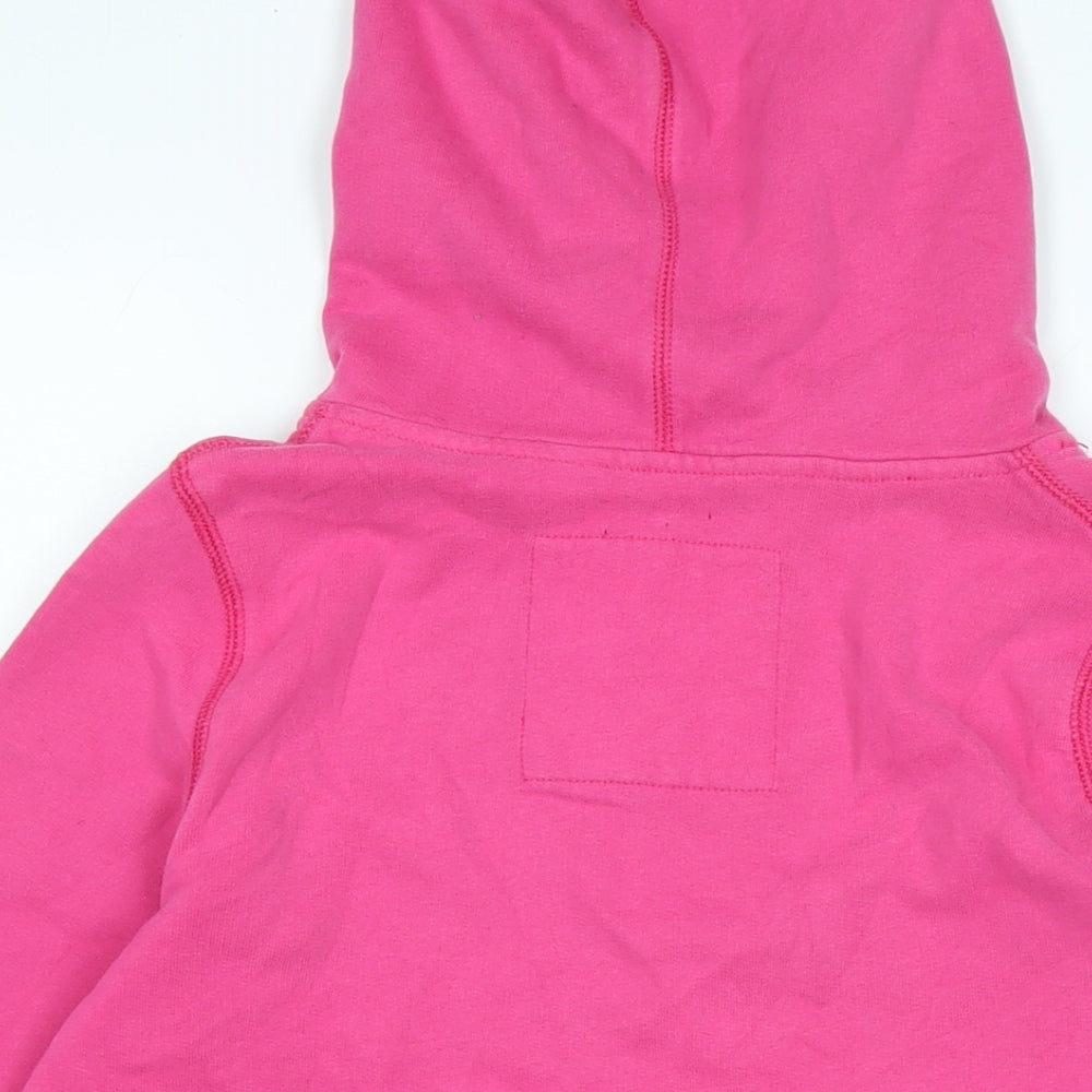 Hollister Womens Pink Cotton Pullover Hoodie Size M - Logo