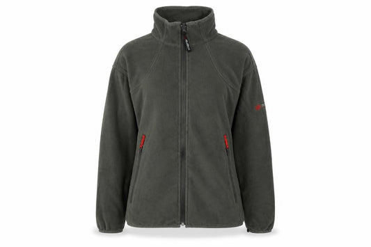 Polartec Womens Grey Jacket Size L Zip - Logo