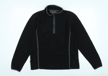 Womens UK Size 12 Mountain Life Black Pullover Jumper