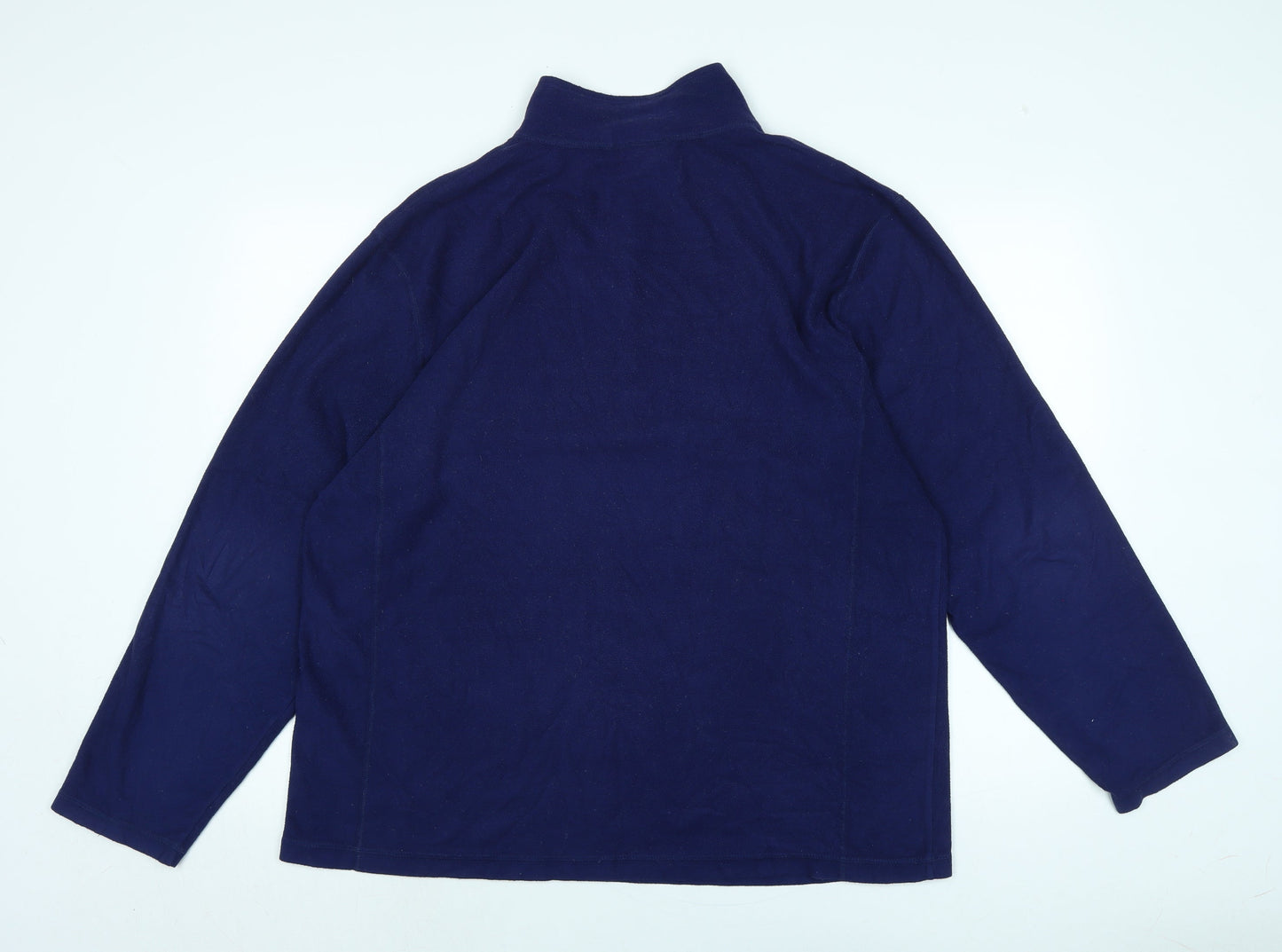 LL.Bean Mens Blue Polyester Pullover Sweatshirt Size L - Logo