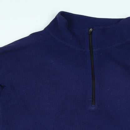 LL.Bean Mens Blue Polyester Pullover Sweatshirt Size L - Logo
