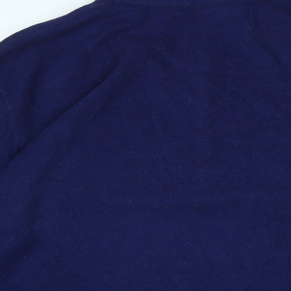 LL.Bean Mens Blue Polyester Pullover Sweatshirt Size L - Logo