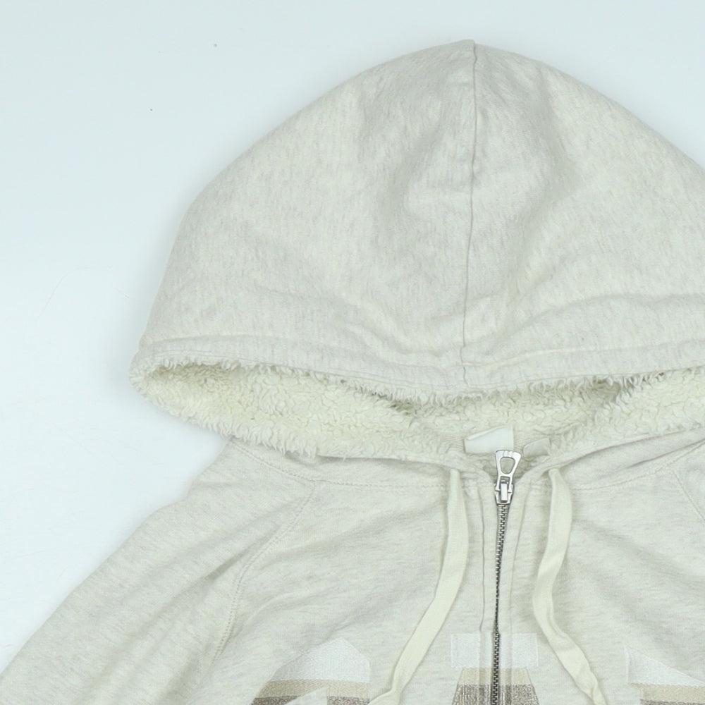 Gap Womens Black Jacket Size L Zip - Logo - Glitter Embroidery