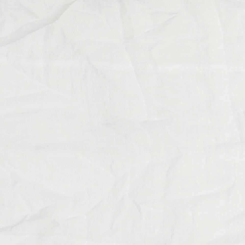 Womens UK Size XS H&M White Classic Button-Up