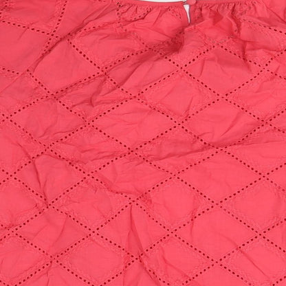 Womens UK Size M Marks and Spencer Pink Basic Blouse