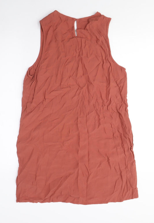 Womens UK Size S New Look Brown Basic Tank