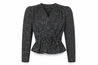 Womens UK Size M Urban Bliss Black Wrap Blouse