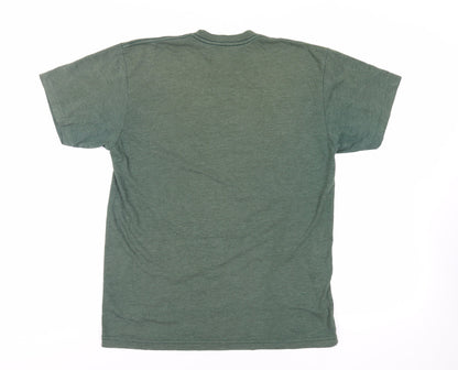 Old Souls Mens Green Cotton T-Shirt Size M Crew Neck - Breakneck Ridge