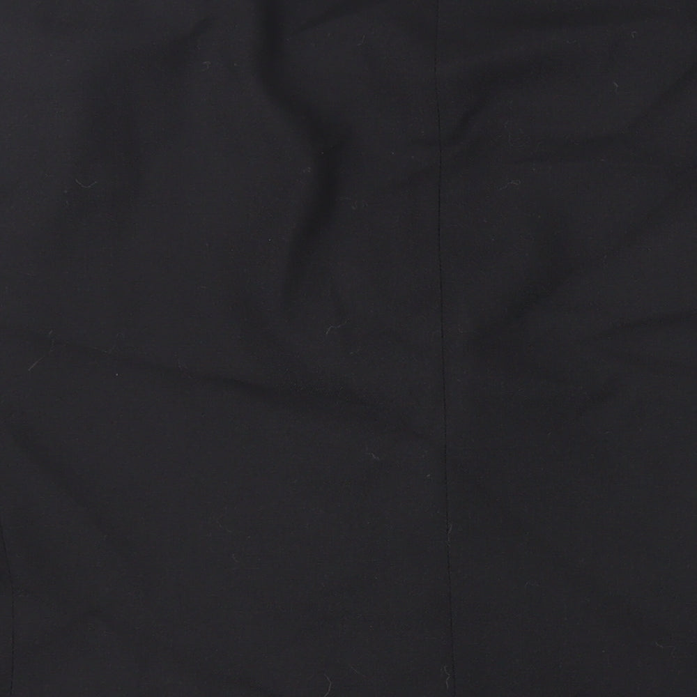 Mens UK Size 44 Pinstripe Regular Black Suit Tuxedo