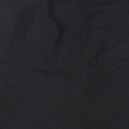 Mens UK Size 44 Pinstripe Regular Black Suit Tuxedo