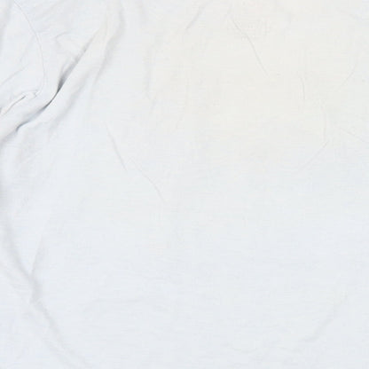 Womens UK Size XS Disney Blue Basic T-Shirt