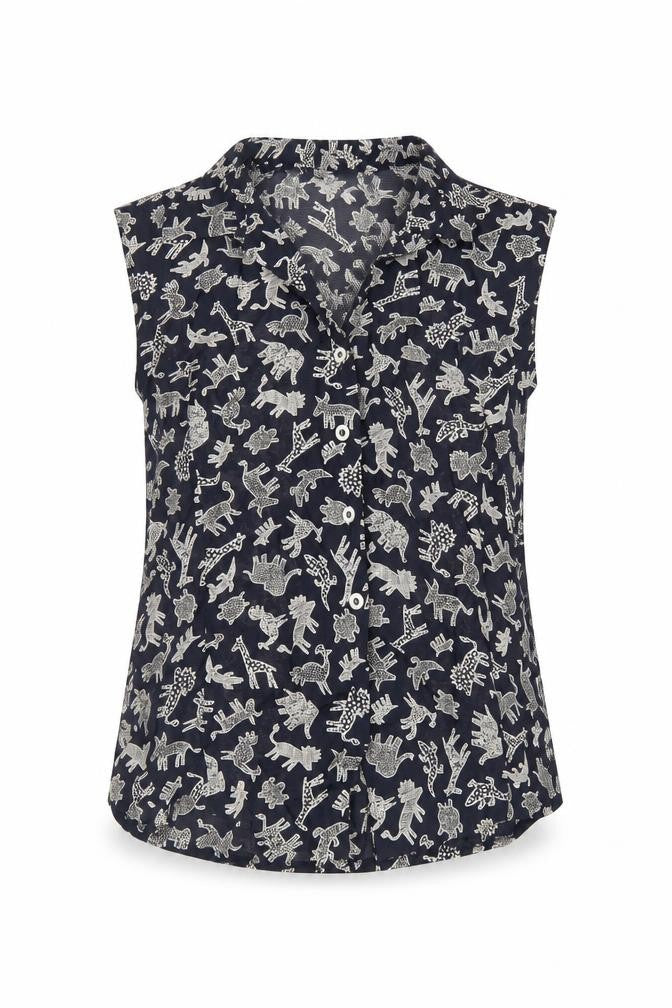 Womens UK Size 6 Gerry Weber Blue Basic Button-Up