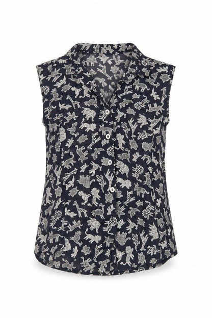 Womens UK Size 6 Gerry Weber Blue Basic Button-Up