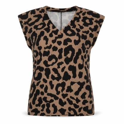 Womens UK Size L Beloved Brown Basic T-Shirt
