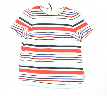 Womens UK Size 12 Oasis Multicoloured Basic Blouse