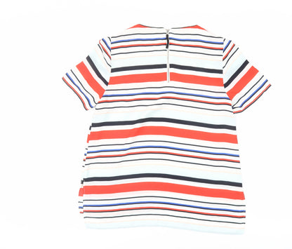 Womens UK Size 12 Oasis Multicoloured Basic Blouse