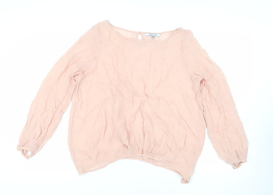 Womens UK Size 14 NEXT Pink Basic Blouse