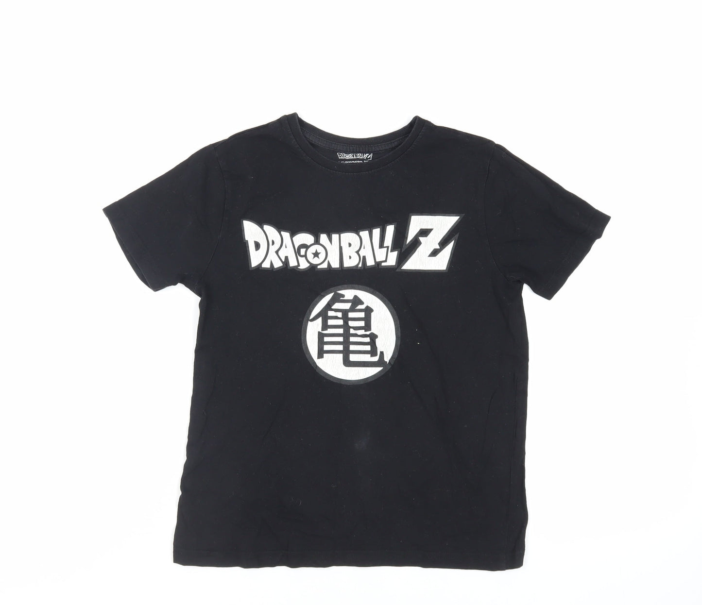 Dragon Ball Z Boys Black Cotton Pullover T-Shirt Size 9-10 Years Crew Neck Pullover