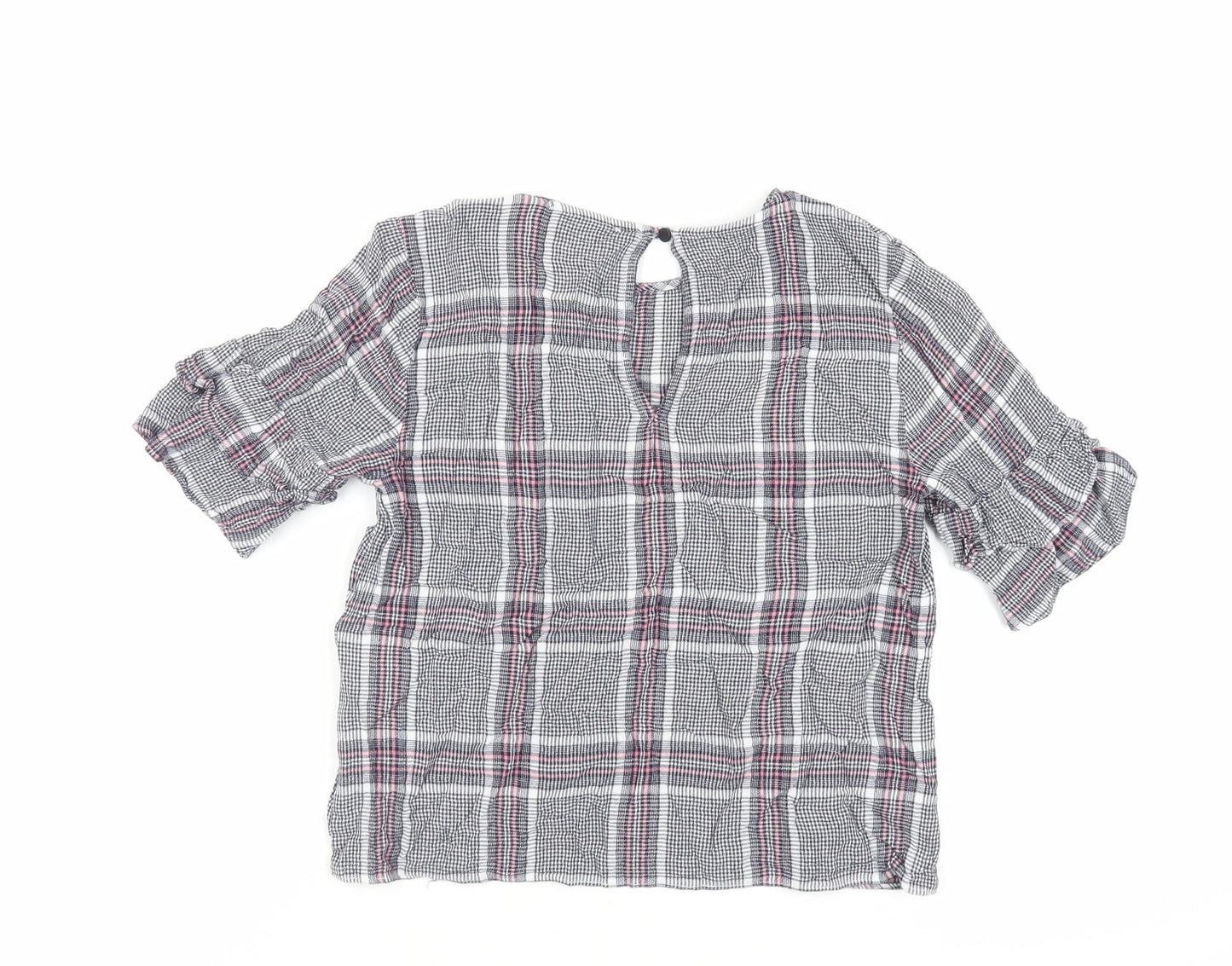 Womens UK Size 6 Warehouse Blue Basic Blouse