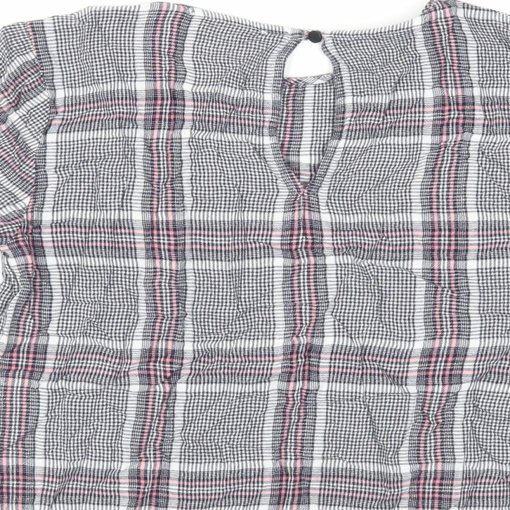Womens UK Size 6 Warehouse Blue Basic Blouse
