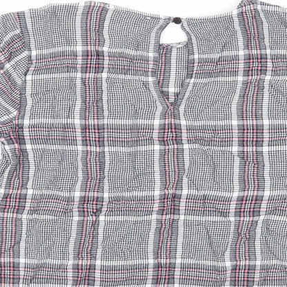 Womens UK Size 6 Warehouse Blue Basic Blouse