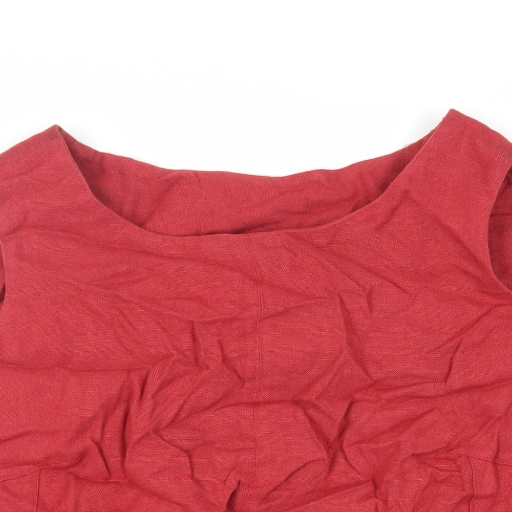 Womens UK Size 20 Ann Harvey Red Basic Tank