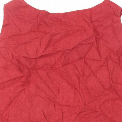 Womens UK Size 20 Ann Harvey Red Basic Tank