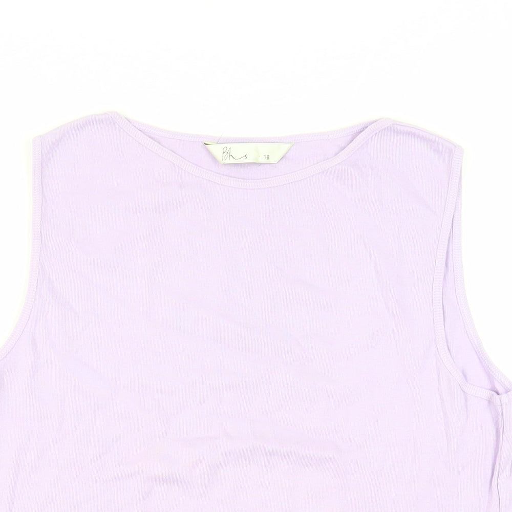 Womens UK Size 18 BHS Purple Basic Tank