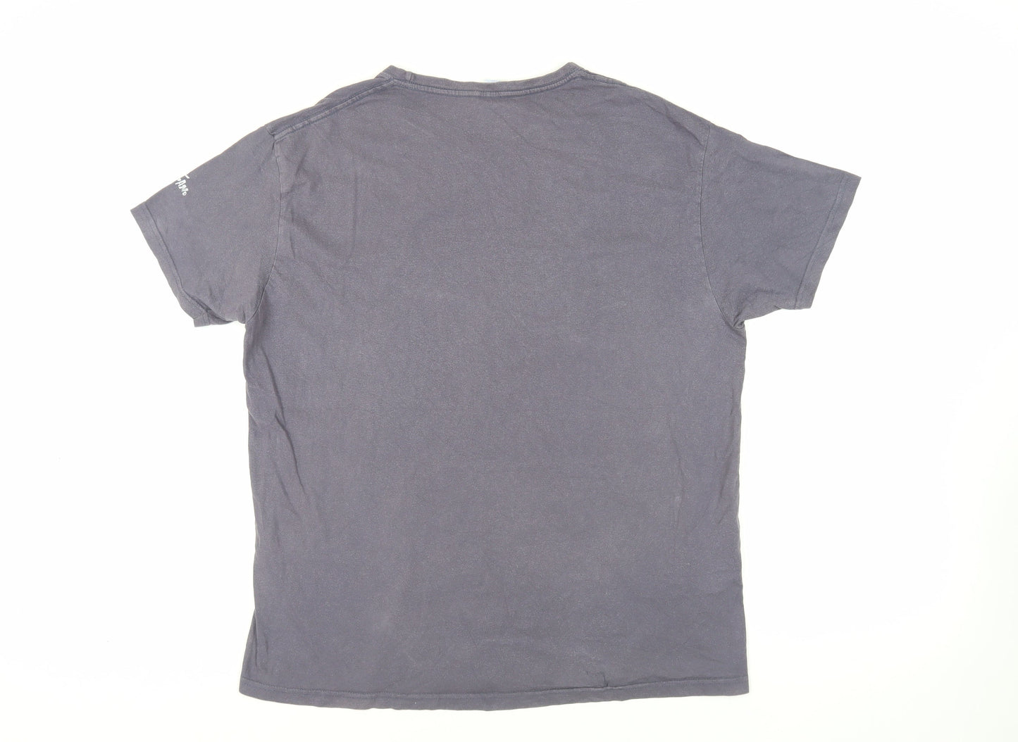 JHK Mens Grey Cotton T-Shirt Size XL Crew Neck - Sailor