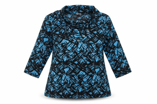 Womens UK Size XL Klass Collection Blue Basic Blouse