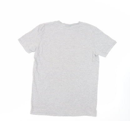 Rick and Morty Womens Grey Cotton Basic T-Shirt Size M Crew Neck