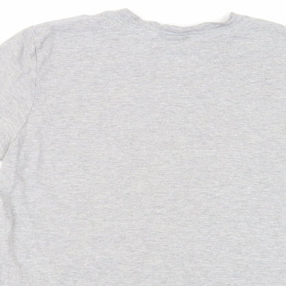 Rick and Morty Womens Grey Cotton Basic T-Shirt Size M Crew Neck