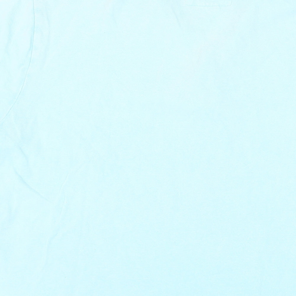 Denim & Supply Ralph Lauren Mens Blue Cotton Polo Size M Collared Button