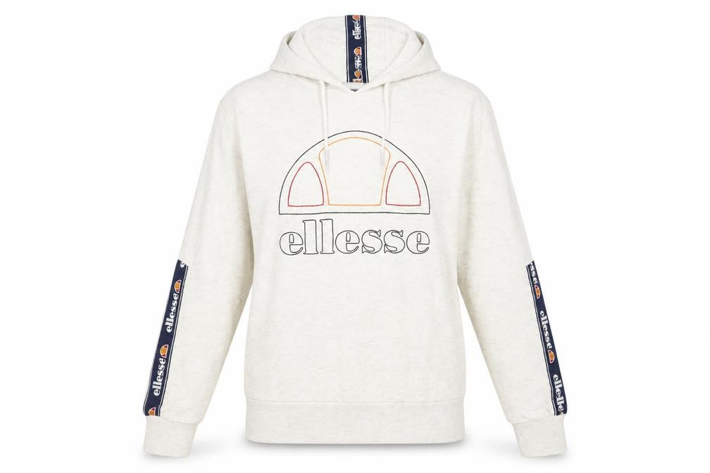 Ellesse Womens Grey Cotton Pullover Hoodie Size 10 Pullover - Logo