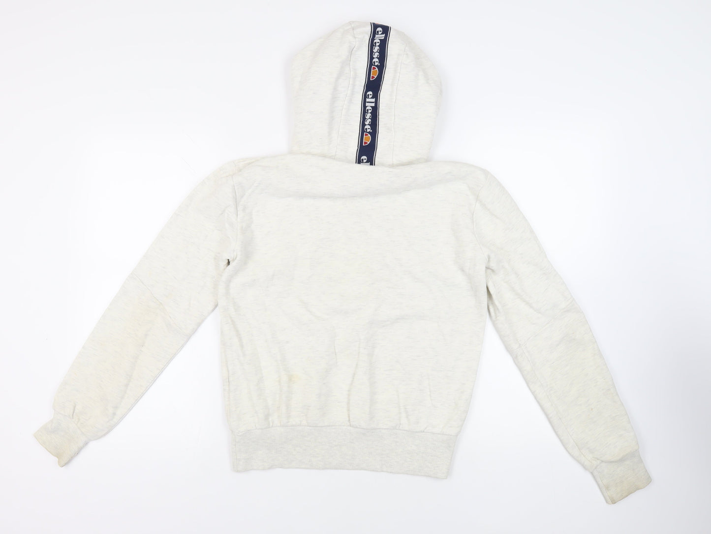 ellesse Womens Grey Cotton Pullover Hoodie Size 10 Pullover - Logo