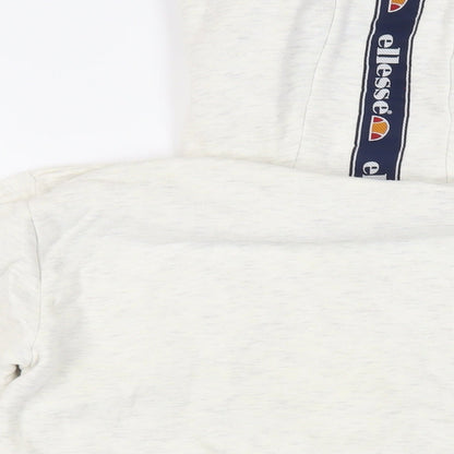 ellesse Womens Grey Cotton Pullover Hoodie Size 10 Pullover - Logo