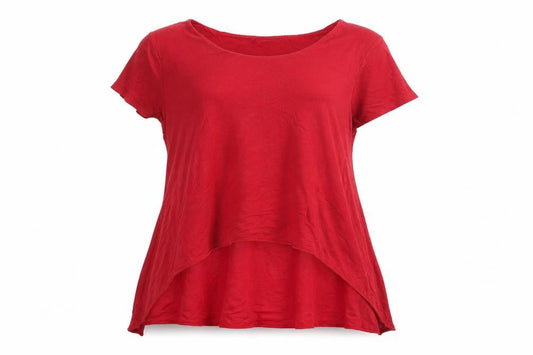 Womens UK Size 14 Phase Eight Red Basic T-Shirt