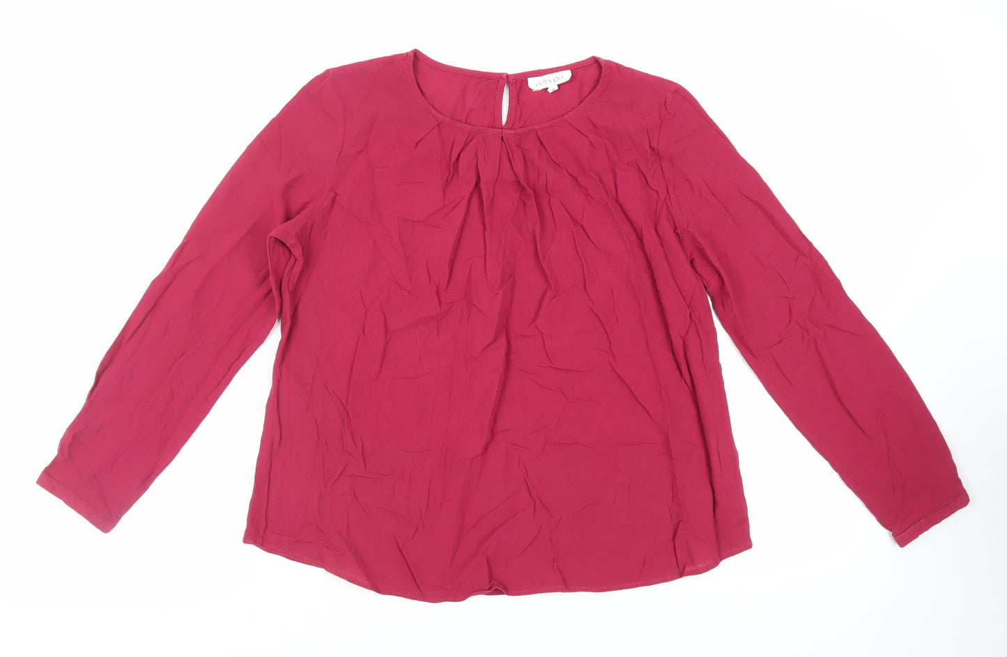 Womens UK Size 12 Thought Purple Basic Blouse
