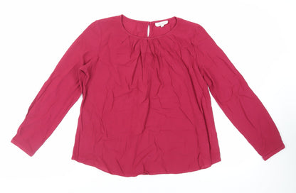 Womens UK Size 12 Thought Purple Basic Blouse