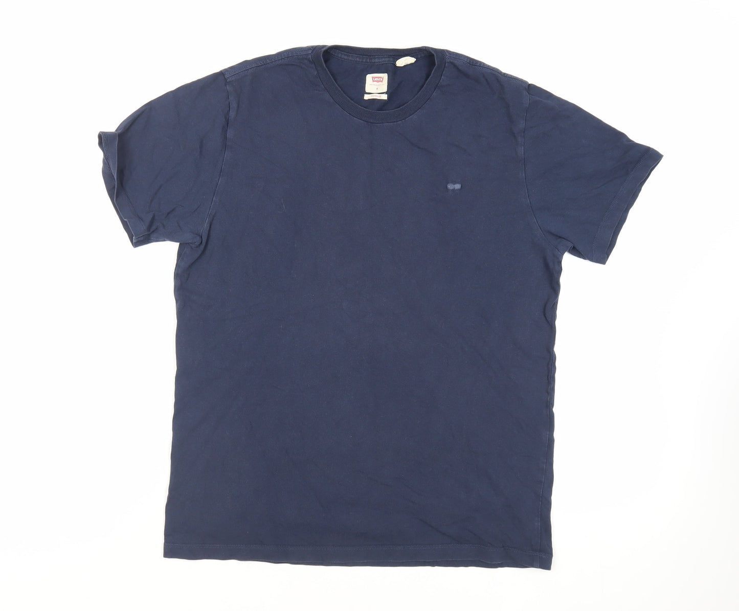 Levi's Mens Blue Cotton T-Shirt Size M Crew Neck