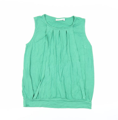 Womens UK Size S JoJo Maman Bébé Green Basic Blouse
