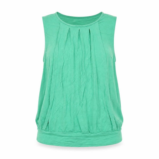 Womens UK Size S JoJo Maman Bébé Green Basic Blouse