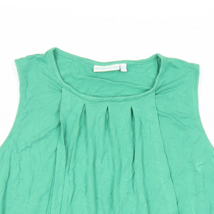 Womens UK Size S JoJo Maman Bébé Green Basic Blouse